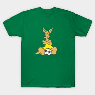 Retro Socceroos Kangaroo T-Shirt